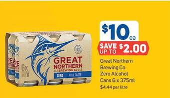 Great Northern Brewing Co Zero Alcohol Cans