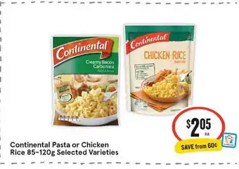 IGA Continental Pasta Or Chicken Rice Selected Varieties offer