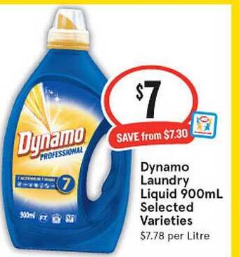 IGA Dynamo Laundry Liquid Selected Varieties offer