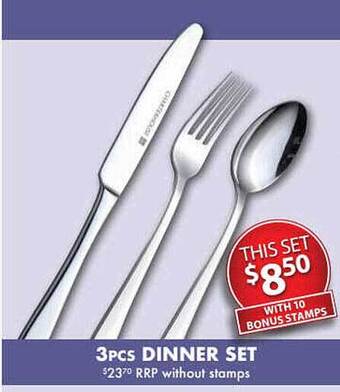 Foodland 3pcs Dinner Set offer
