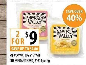 Supabarn Mersey Valley Vintage Cheese offer