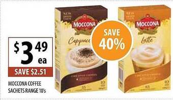 Supabarn Moccona Coffee Sachets offer