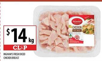 Supabarn Ingham's Fresh Diced Chicken Breast offer