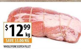 Supabarn Whole Pork Scotch Fillet offer