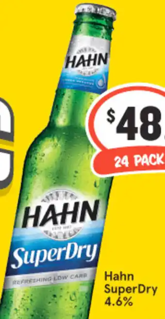 IGA Liquor Hahn SuperDry 4.6% offer