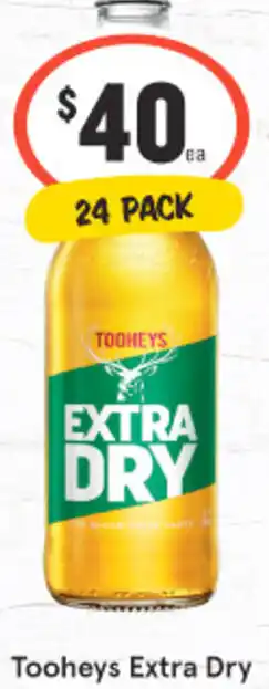 IGA Liquor Toooheys Extra Dry offer