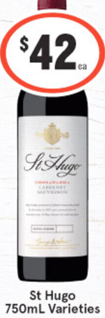 St Hugo 750ml Varieties