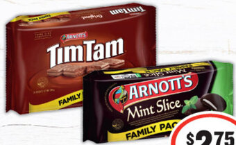 Arnott's Tim Tam Original or Mint Slice Family Pack 365g