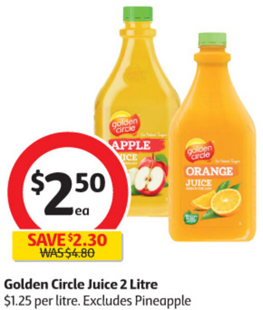Golden Circle Juicer 2 Litre offer at Coles