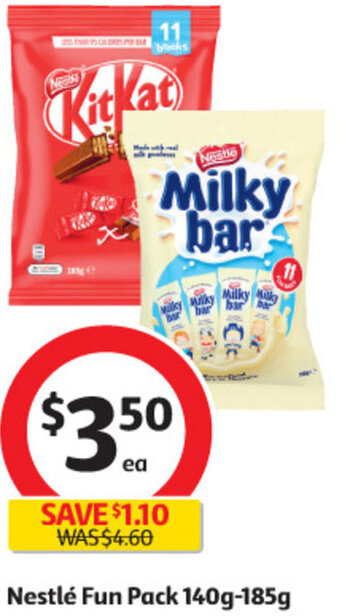 Coles Nestlé Fun Pack 140g-185g offer