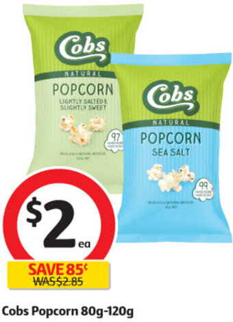 Coles Cobs Popcorn 80g-120g offer