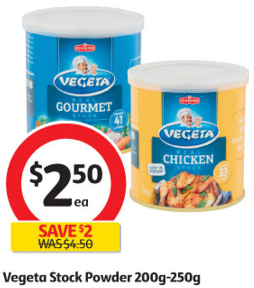 Vegeta Stock Powder 200g250g offer at Coles