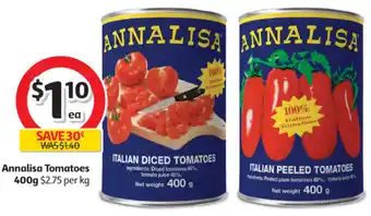 Coles Annalisa Tomatoes 400g offer