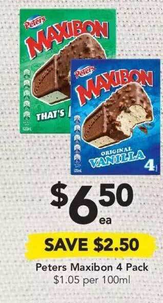 Drakes Peters Maxibon offer