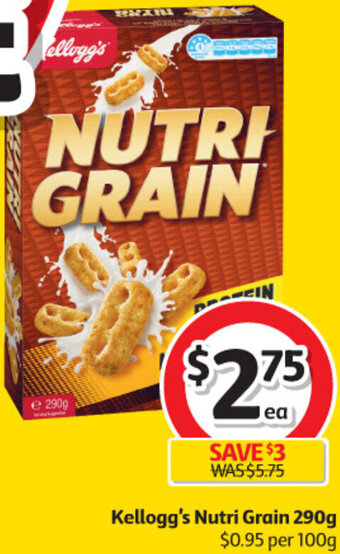 Coles Kellogg's Nutri Grain 290g offer