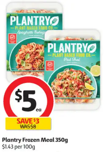 Coles Plantry Frozen Meal 350g offer