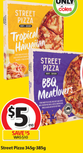Coles Street Pizza 345g-385g offer