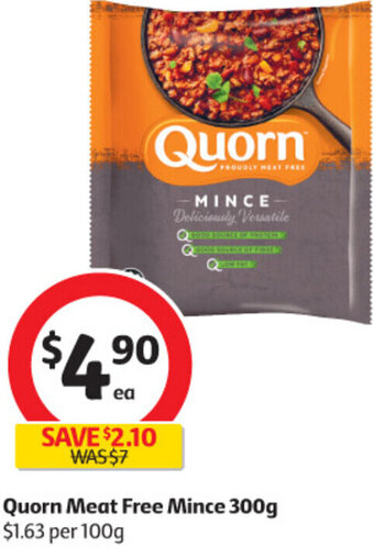 Coles Quorn Meat Free Mince 300g offer