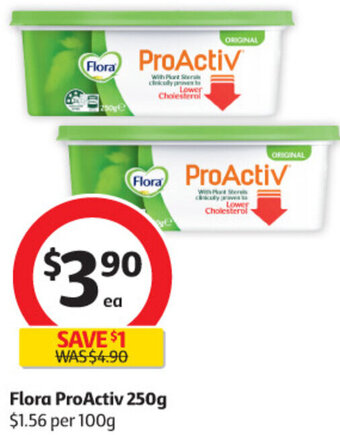 Coles Flora ProActiv 250g offer