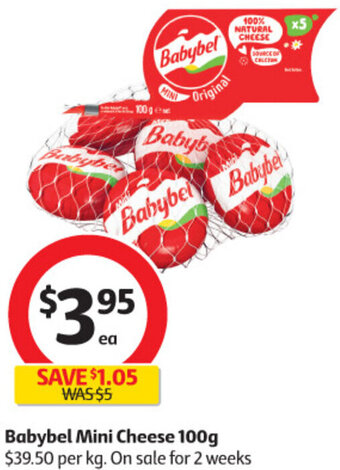 Coles Babybel Mini Cheese 100g offer