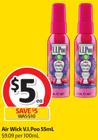 Coles Air Wick V.I.Poo 55ml offer