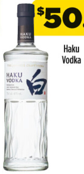 Coles Haku Vodka offer