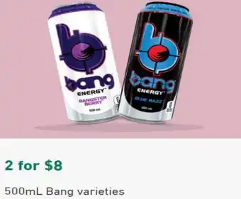 500ml Bang Varieties