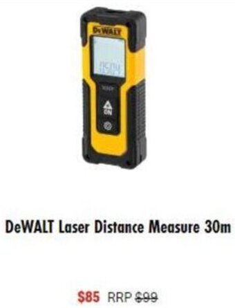 Mitre 10 DeWalt Laser Distance Measure 30m offer