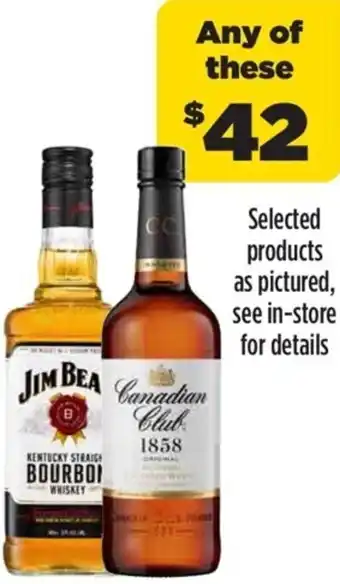 Liquorland Bourbon Whisky, Canadian Club offer