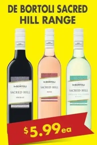 Liquor Stax De Bortoli Sacred Hill Range offer