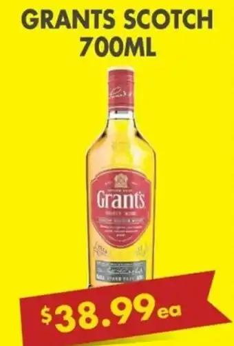 Liquor Stax Grants Scotch 700ml offer
