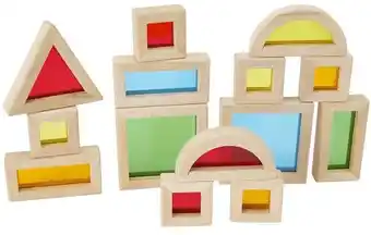 Kmart 14 Piece Wooden Light and Colour Blocks offer