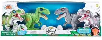 Kmart 2 Pack Zuru Robo Alive Attacking T-Rex Series 2 Dinosaur Toy offer