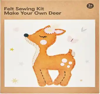 Kmart 14 Piece Felt Sewing Kit Make Your Own Deer offer