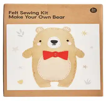Kmart 12 Piece Felt Sewing Kit Make Your Own Bear offer