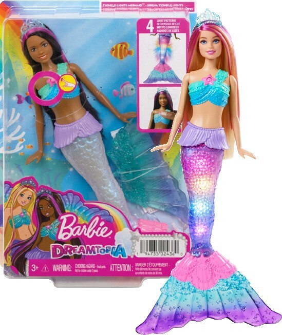 Kmart Barbie Dreamtopia Lights Mermaid Doll - Assorted offer