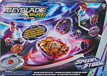 Kmart Beyblade Burst Surge Speed Storm Motor Strike Battle Set offer