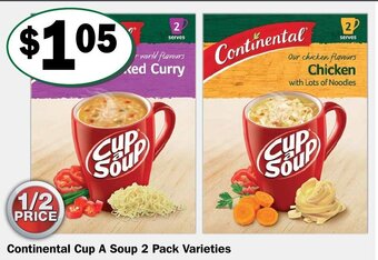 Continental Cup a Soup 2 Pack Varieties
