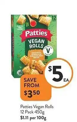 Patties Vegan Rolls