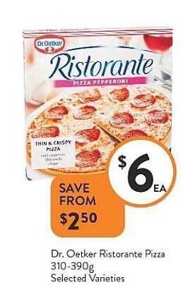 Foodworks Dr Oetker Ristorante Pizza offer