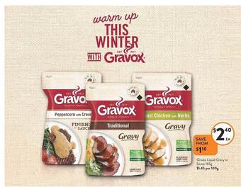 Foodworks Gravox Liquid Gravy Or Sauce 165g offer