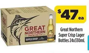 Great Northern Super Crisp Lager Bottles