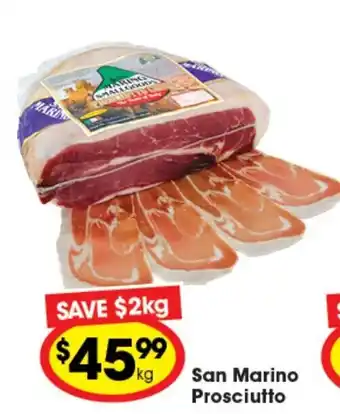 Ritchies San Marino Prosciutto offer
