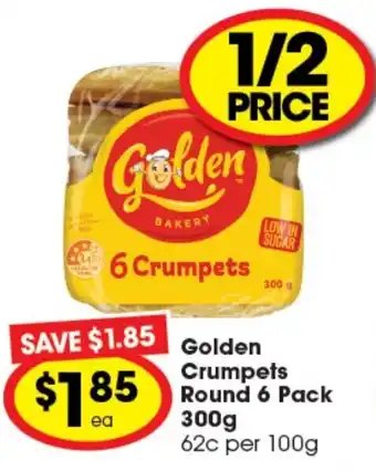 Ritchies Golden Crumpets Round 6 Pack 300g offer