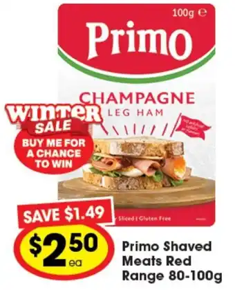 Ritchies Primo Shaved Meats Red Range 80-100g offer