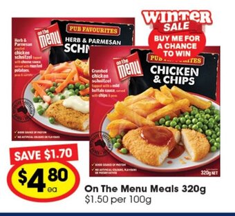Ritchies On The Menu Meals 320g offer