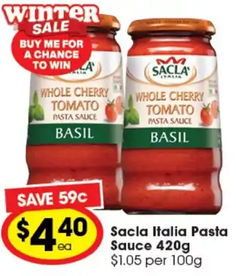 Sacla Italia Pasta Sauce 420g