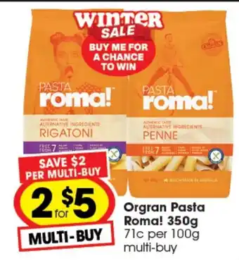 Ritchies Orgran Pasta Roma 350g offer
