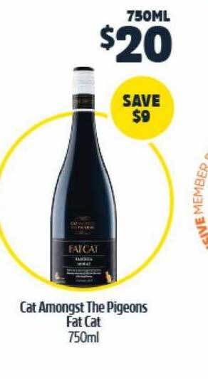 BWS Cat Amongst The Pigeons Fat Cat 750ml offer