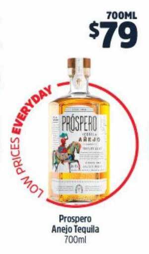 BWS Prospero Anejo Tequila 700ml offer